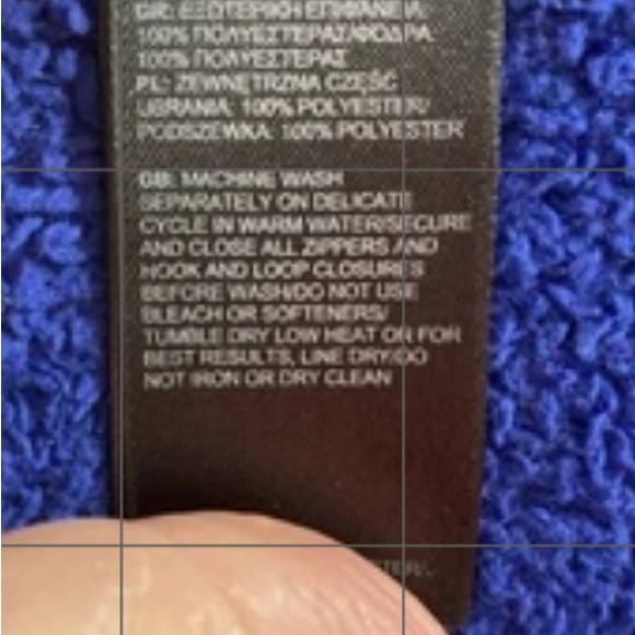 The North Face vivid Royal Blue Fleece Flash dry Jacket Size XS - Picture 4 of 9